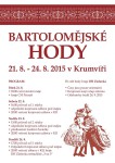 Bartolomějské hody 21.8. - 24.8.2015 v Krumvíři
